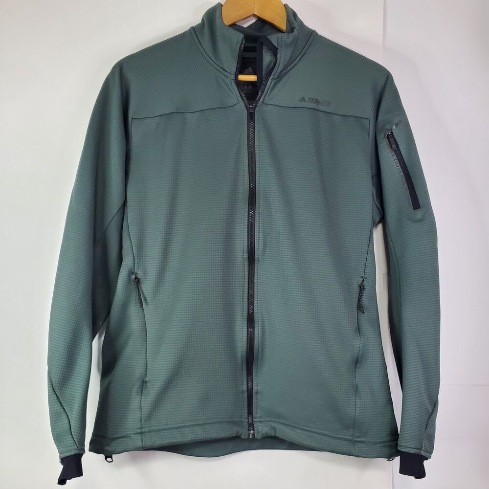 Adidas Terrex Teal Green Women's Size M Unisex zip-up Lightweight Jacket